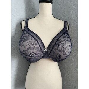 Cacique Size 40F Modern Lace Full Coverage Bra